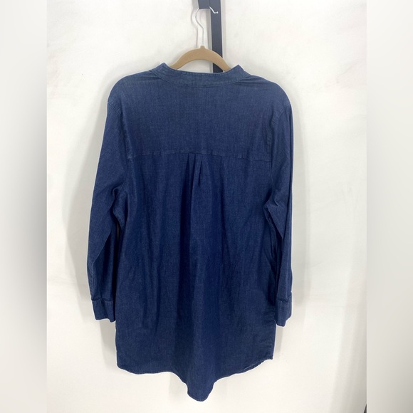 Universal Standard Hannah Denim Shirt Dress Sz S - Picture 9 of 9
